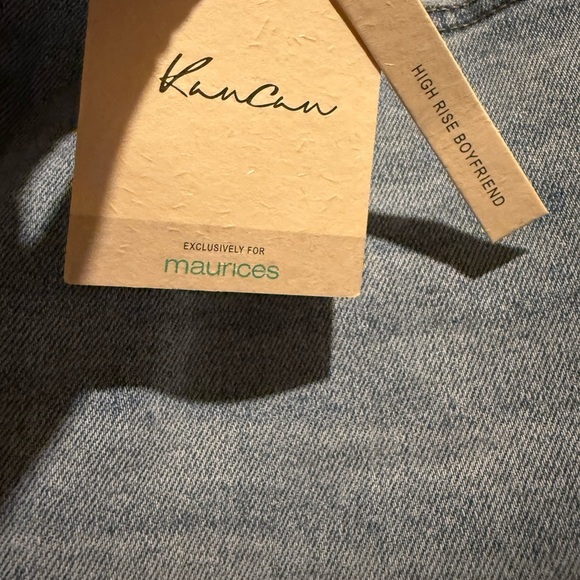 Kancan Womens 31 x 27 high Rise Light Blue Distressed Boyfriend Jeans - Picture 5 of 8